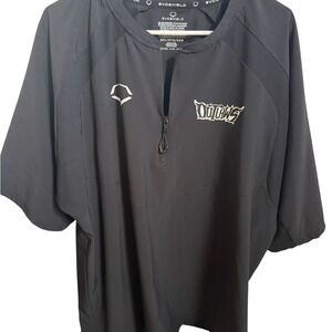 Evoshield Outlaws Black Half-Zip Performance Polo